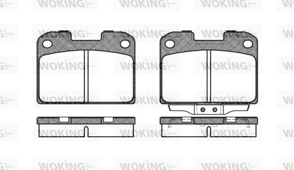 Woking P5763.00 - Komplet Pločica, disk-kočnica www.molydon.hr