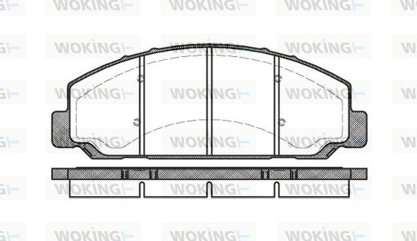 Woking P6643.00 - Komplet Pločica, disk-kočnica www.molydon.hr