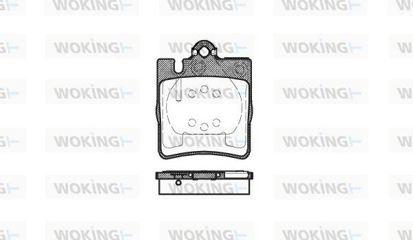 Woking P6093.00 - Komplet Pločica, disk-kočnica www.molydon.hr