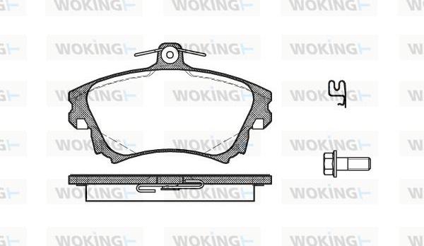 Woking P6083.02 - Komplet Pločica, disk-kočnica www.molydon.hr