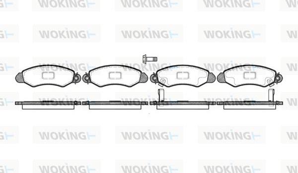 Woking P6023.02 - Komplet Pločica, disk-kočnica www.molydon.hr