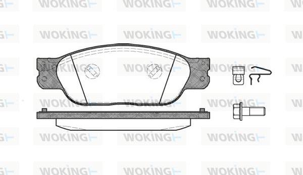 Woking P6313.00 - Komplet Pločica, disk-kočnica www.molydon.hr