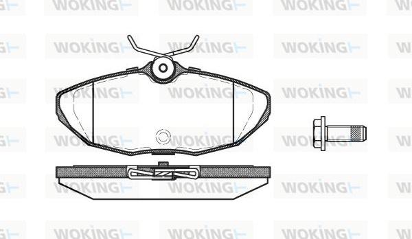 Woking P6323.00 - Komplet Pločica, disk-kočnica www.molydon.hr