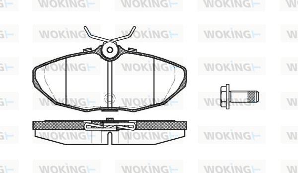 Woking P6323.10 - Komplet Pločica, disk-kočnica www.molydon.hr