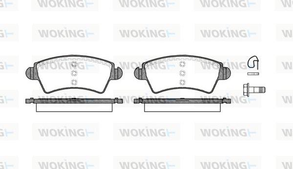 Woking P6263.10 - Komplet Pločica, disk-kočnica www.molydon.hr