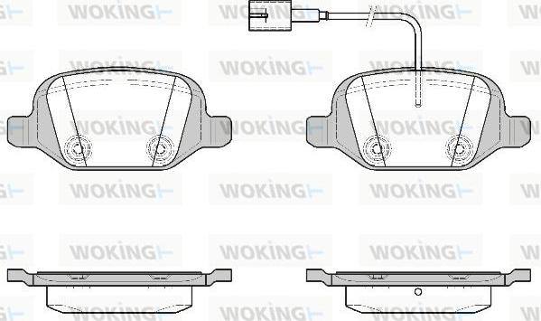 Woking P6273.22 - Komplet Pločica, disk-kočnica www.molydon.hr