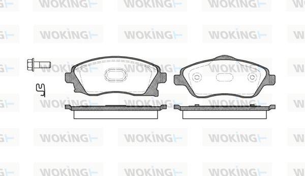 Woking P6743.12 - Komplet Pločica, disk-kočnica www.molydon.hr