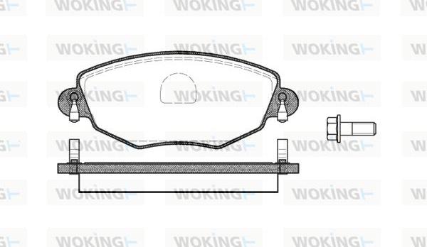 Woking P6763.00 - Komplet Pločica, disk-kočnica www.molydon.hr