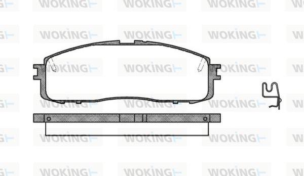 Woking P0993.34 - Komplet Pločica, disk-kočnica www.molydon.hr