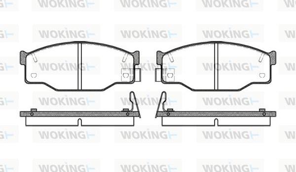 Woking P0953.14 - Komplet Pločica, disk-kočnica www.molydon.hr