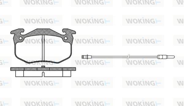 Woking P0443.92 - Komplet Pločica, disk-kočnica www.molydon.hr