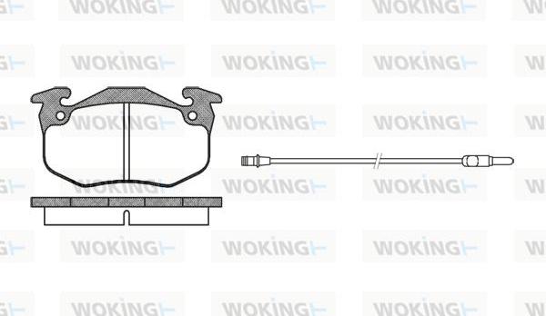 Woking P0443.42 - Komplet Pločica, disk-kočnica www.molydon.hr