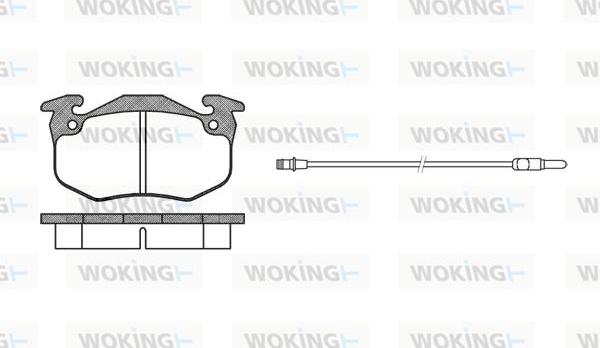 Woking P0443.12 - Komplet Pločica, disk-kočnica www.molydon.hr