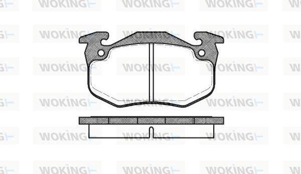 Woking P0443.80 - Komplet Pločica, disk-kočnica www.molydon.hr