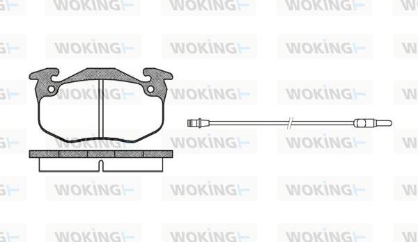 Woking P0443.32 - Komplet Pločica, disk-kočnica www.molydon.hr