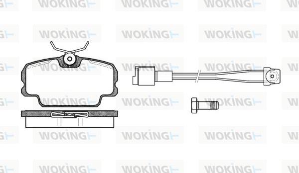 Woking P0453.11 - Komplet Pločica, disk-kočnica www.molydon.hr