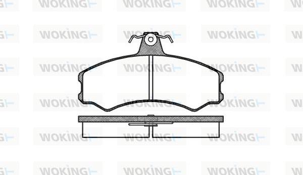 Woking P0433.00 - Komplet Pločica, disk-kočnica www.molydon.hr