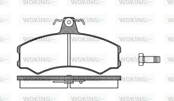 Woking P0433.10 - Komplet Pločica, disk-kočnica www.molydon.hr