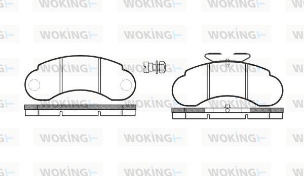 Woking P0423.20 - Komplet Pločica, disk-kočnica www.molydon.hr