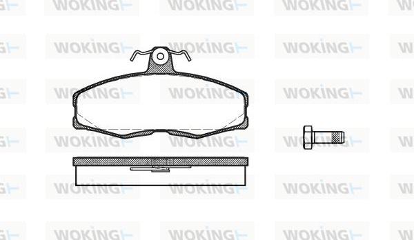 Woking P0543.00 - Komplet Pločica, disk-kočnica www.molydon.hr