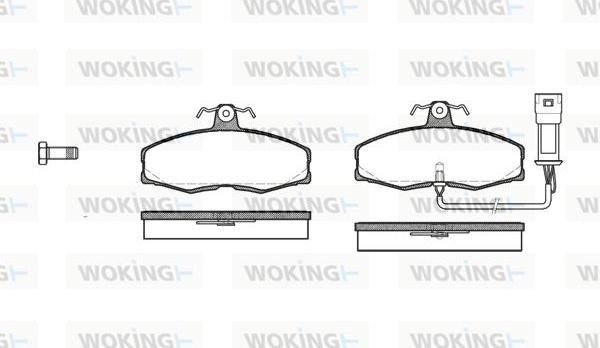 Woking P0543.02 - Komplet Pločica, disk-kočnica www.molydon.hr