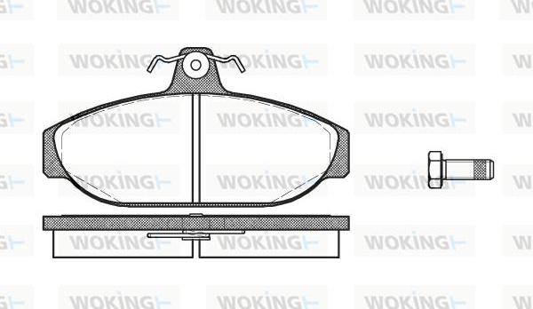 Woking P0563.00 - Komplet Pločica, disk-kočnica www.molydon.hr