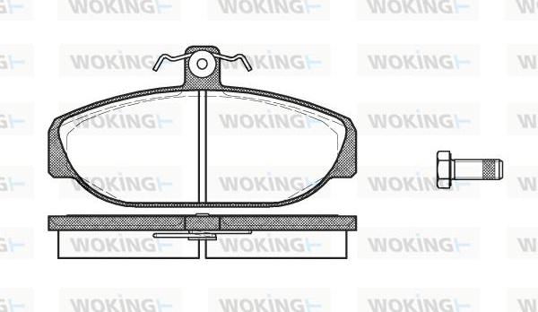 Woking P0563.10 - Komplet Pločica, disk-kočnica www.molydon.hr