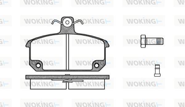 Woking P0043.02 - Komplet Pločica, disk-kočnica www.molydon.hr