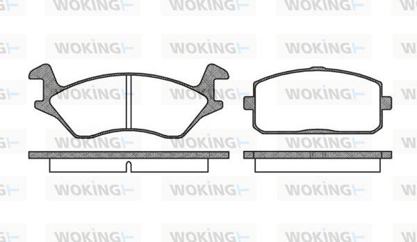 Woking P0053.00 - Komplet Pločica, disk-kočnica www.molydon.hr