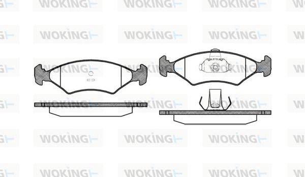 Woking P0193.10 - Komplet Pločica, disk-kočnica www.molydon.hr