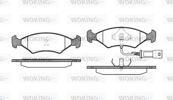 Woking P0193.32 - Komplet Pločica, disk-kočnica www.molydon.hr