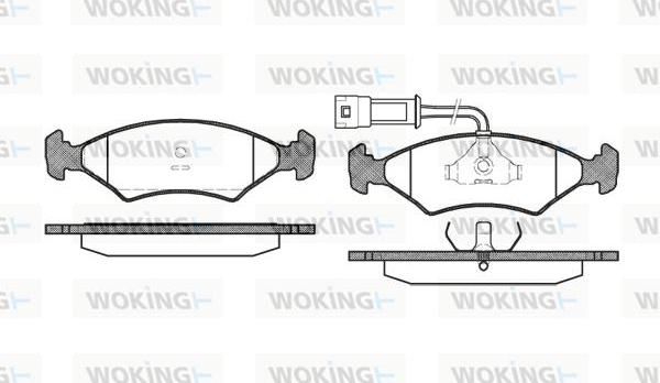 Woking P0193.22 - Komplet Pločica, disk-kočnica www.molydon.hr