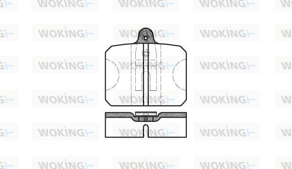 Woking P0183.10 - Komplet Pločica, disk-kočnica www.molydon.hr