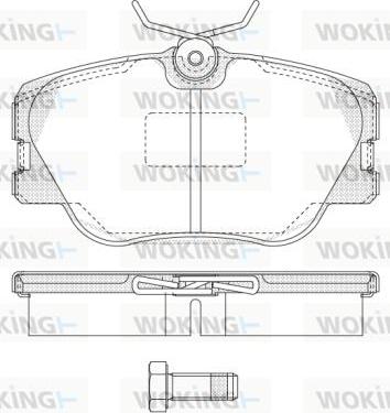 Woking P0893.00 - Komplet Pločica, disk-kočnica www.molydon.hr