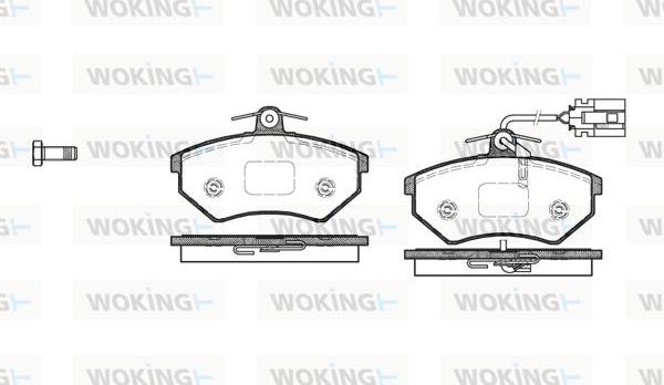 Woking P0343.82 - Komplet Pločica, disk-kočnica www.molydon.hr