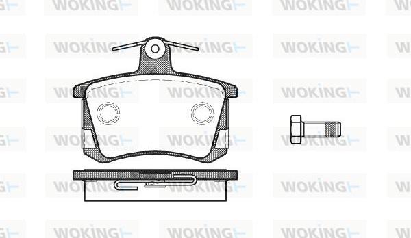 Woking P0353.40 - Komplet Pločica, disk-kočnica www.molydon.hr