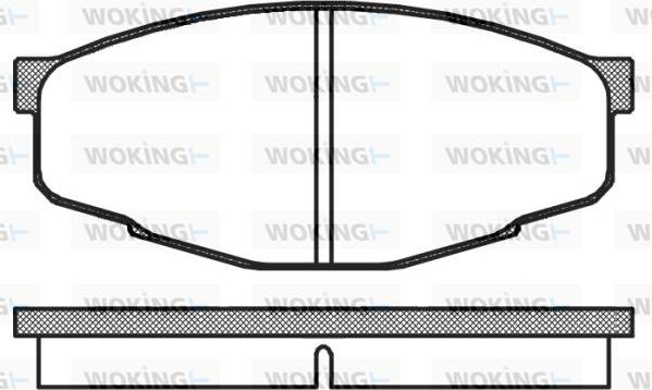 Woking P0333.10 - Komplet Pločica, disk-kočnica www.molydon.hr