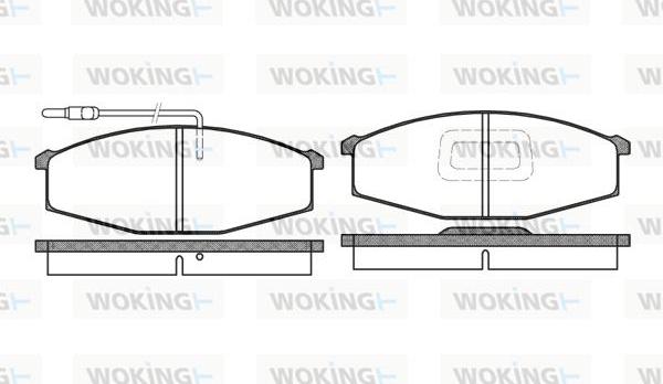 Woking P0293.02 - Komplet Pločica, disk-kočnica www.molydon.hr