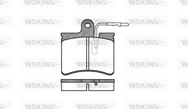 Woking P0253.04 - Komplet Pločica, disk-kočnica www.molydon.hr