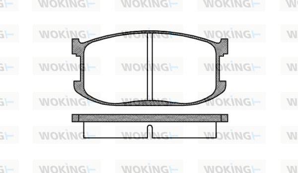 Woking P0263.00 - Komplet Pločica, disk-kočnica www.molydon.hr