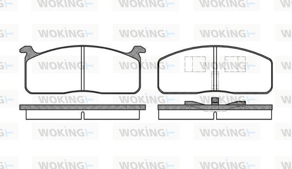 Woking P0203.00 - Komplet Pločica, disk-kočnica www.molydon.hr