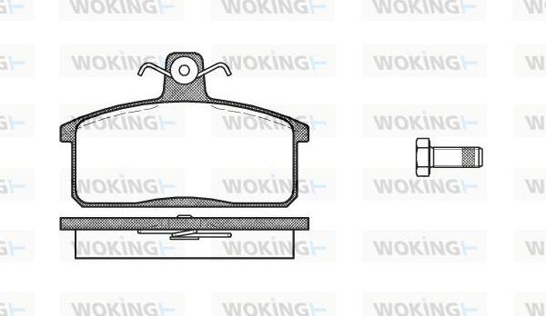 Woking P0283.40 - Komplet Pločica, disk-kočnica www.molydon.hr