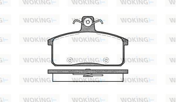 Woking P0283.50 - Komplet Pločica, disk-kočnica www.molydon.hr