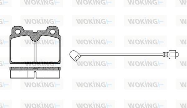 Woking P0273.02 - Komplet Pločica, disk-kočnica www.molydon.hr