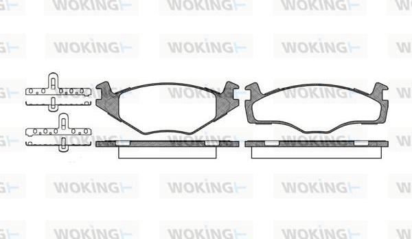 Woking P0713.60 - Komplet Pločica, disk-kočnica www.molydon.hr