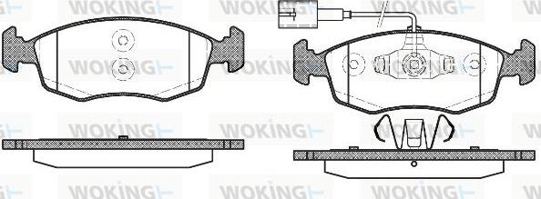 Woking P0723.52 - Komplet Pločica, disk-kočnica www.molydon.hr