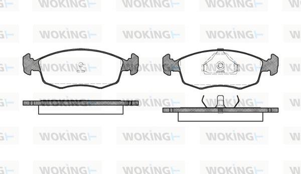 Woking P0723.00 - Komplet Pločica, disk-kočnica www.molydon.hr