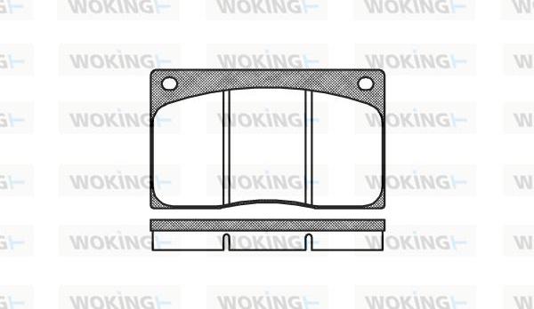 Woking P1443.00 - Komplet Pločica, disk-kočnica www.molydon.hr