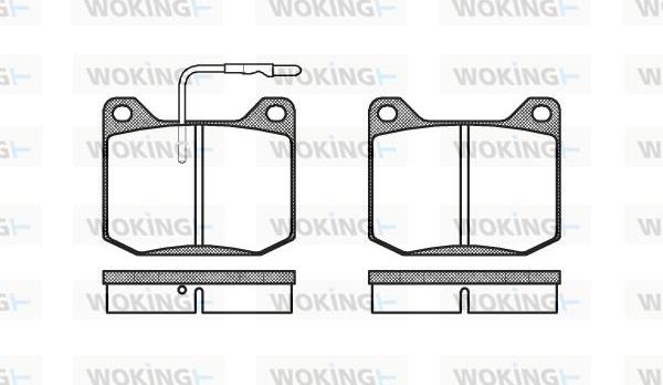 Woking P1453.32 - Komplet Pločica, disk-kočnica www.molydon.hr