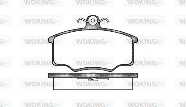 Woking P1463.00 - Komplet Pločica, disk-kočnica www.molydon.hr